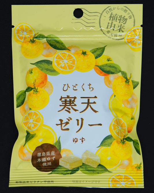 【TSUKIMIDO】  HITOKUCHI KANTEN JELLY KITOUYUZU 40g