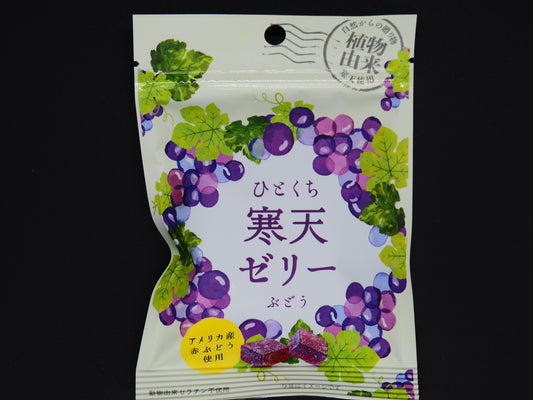 【TSUKIMIDO】  HITOKUCHI KANTEN JELLY GRAPE 40g