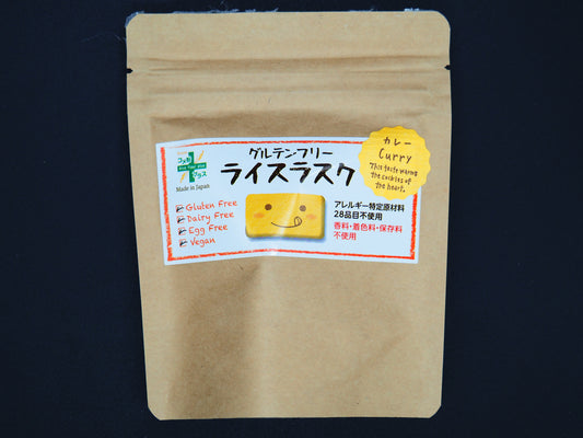 【PLUS】  GLUTEN FREE RICE RUSK CURRY 115g