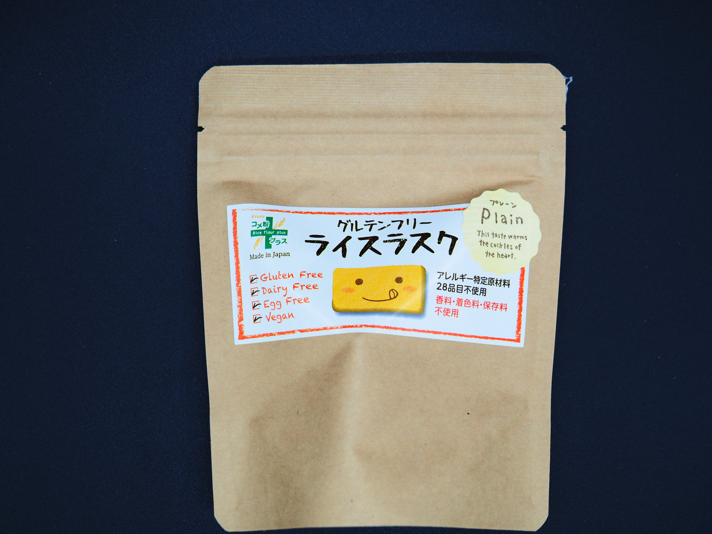 【PLUS】  GLUTEN FREE RICE RUSK PLAIN 115g