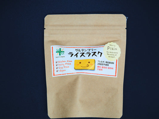 【PLUS】  GLUTEN FREE RICE RUSK PLAIN 115g