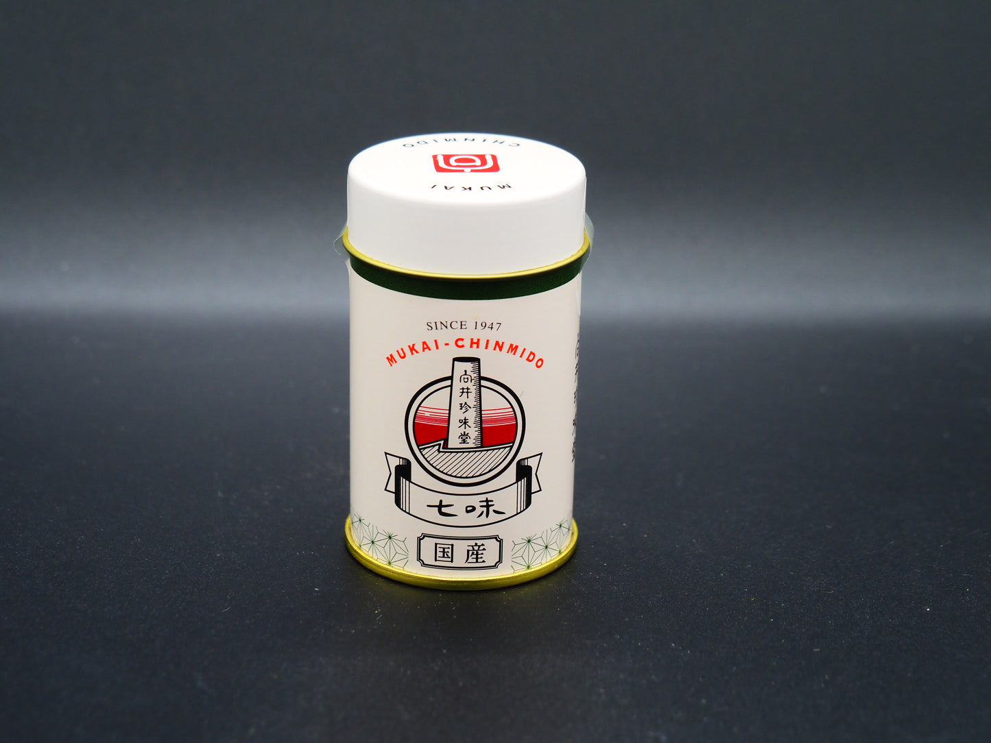 【MUKAI CHINMIDO】  Japanese Shichimi togarashi  (can) 8g