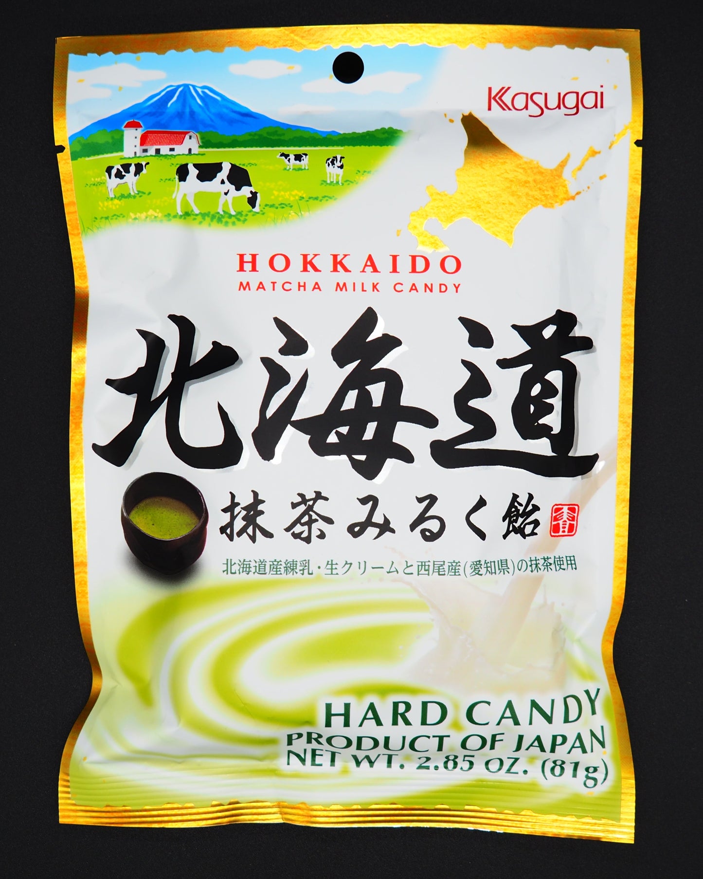 【KASUGAI】  HOKKAIDO MACCHA MILK CANDY 81g