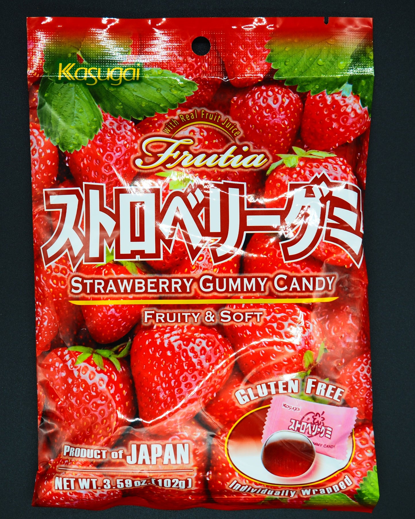 【KASUGAI】  STRAWBERRY GUMMY 102g