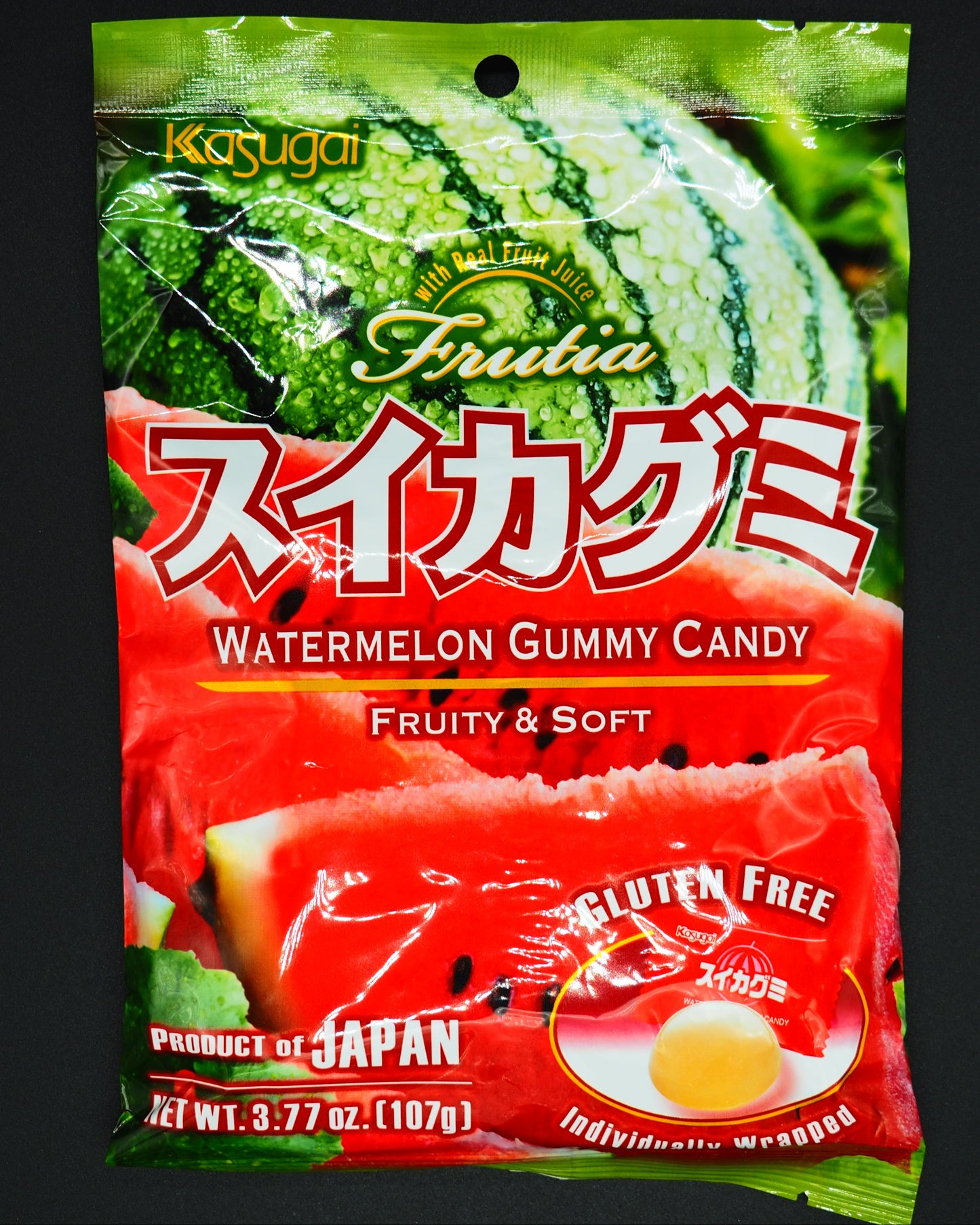 【KASUGAI】  WATER MELON GUMMY 113g (107g)