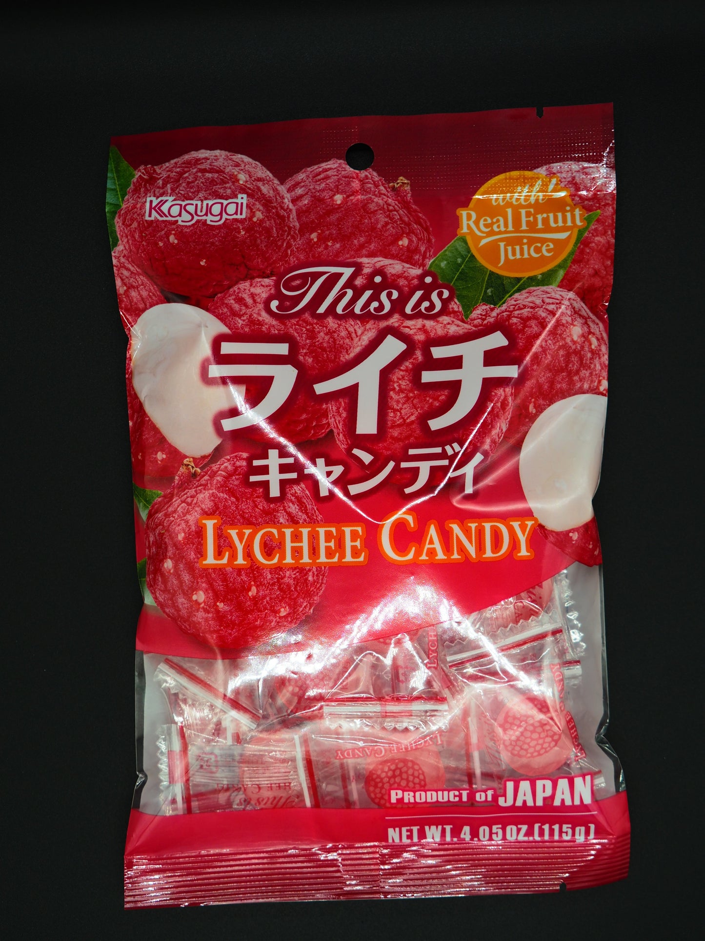【KASUGAI】  LYCHEE CANDY 115g