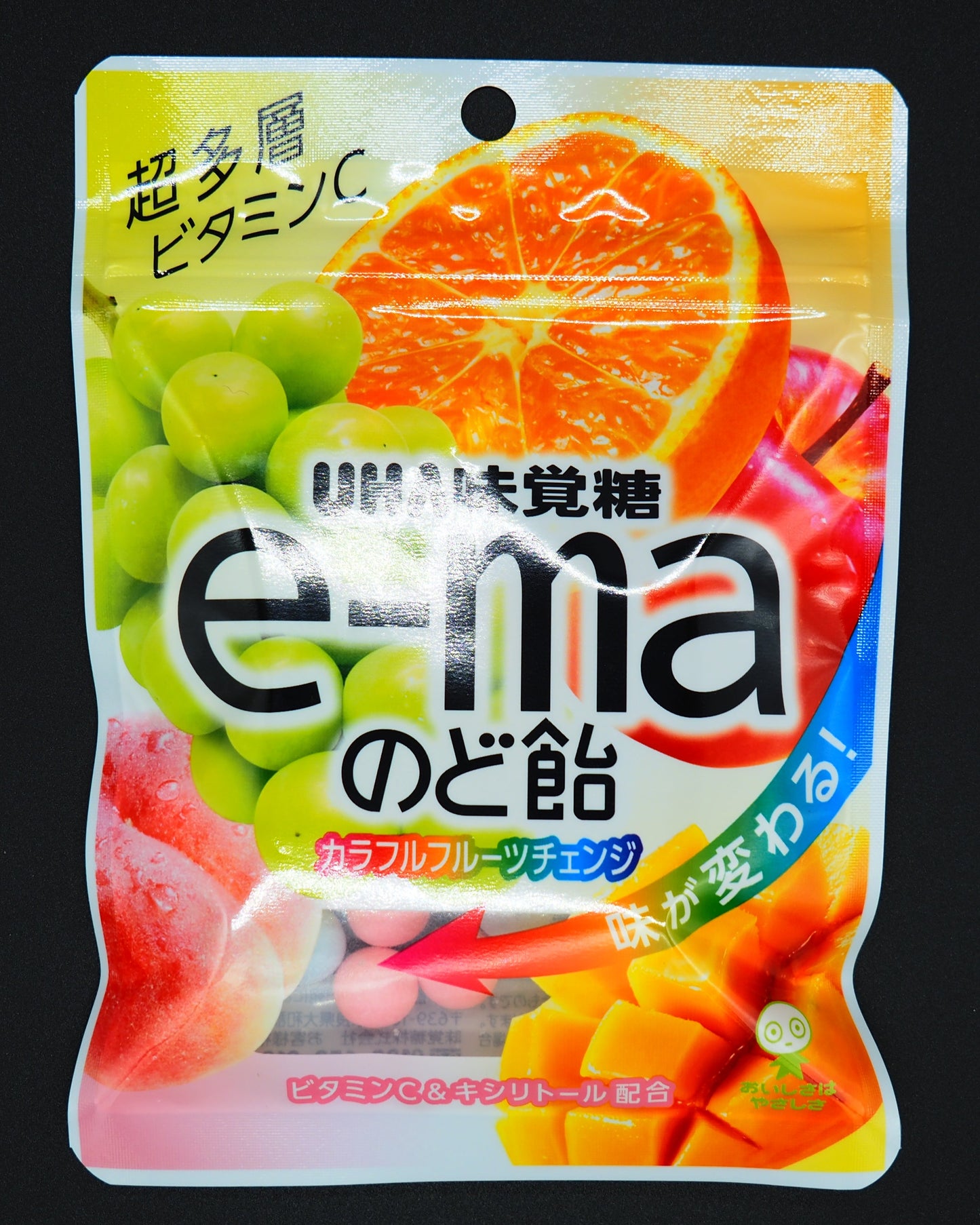 【UHA】  E-MA THROAT CANDY COLORFUL FRUIT CHANGE 50g
