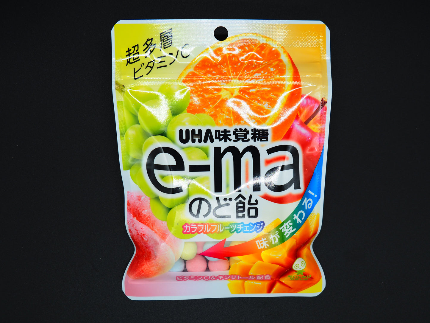 【UHA】  E-MA THROAT CANDY COLORFUL FRUIT CHANGE 50g