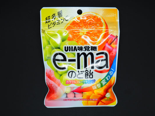 【UHA】  E-MA THROAT CANDY COLORFUL FRUIT CHANGE 50g