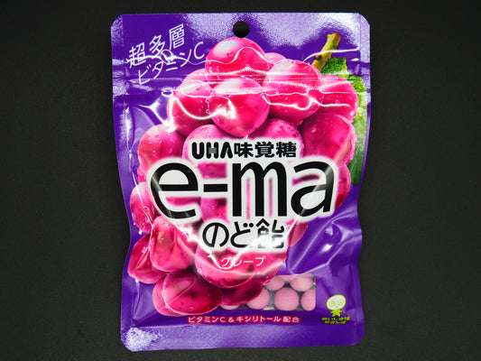 【UHA】  E-MA THROAT CANDY GRAPE 50g