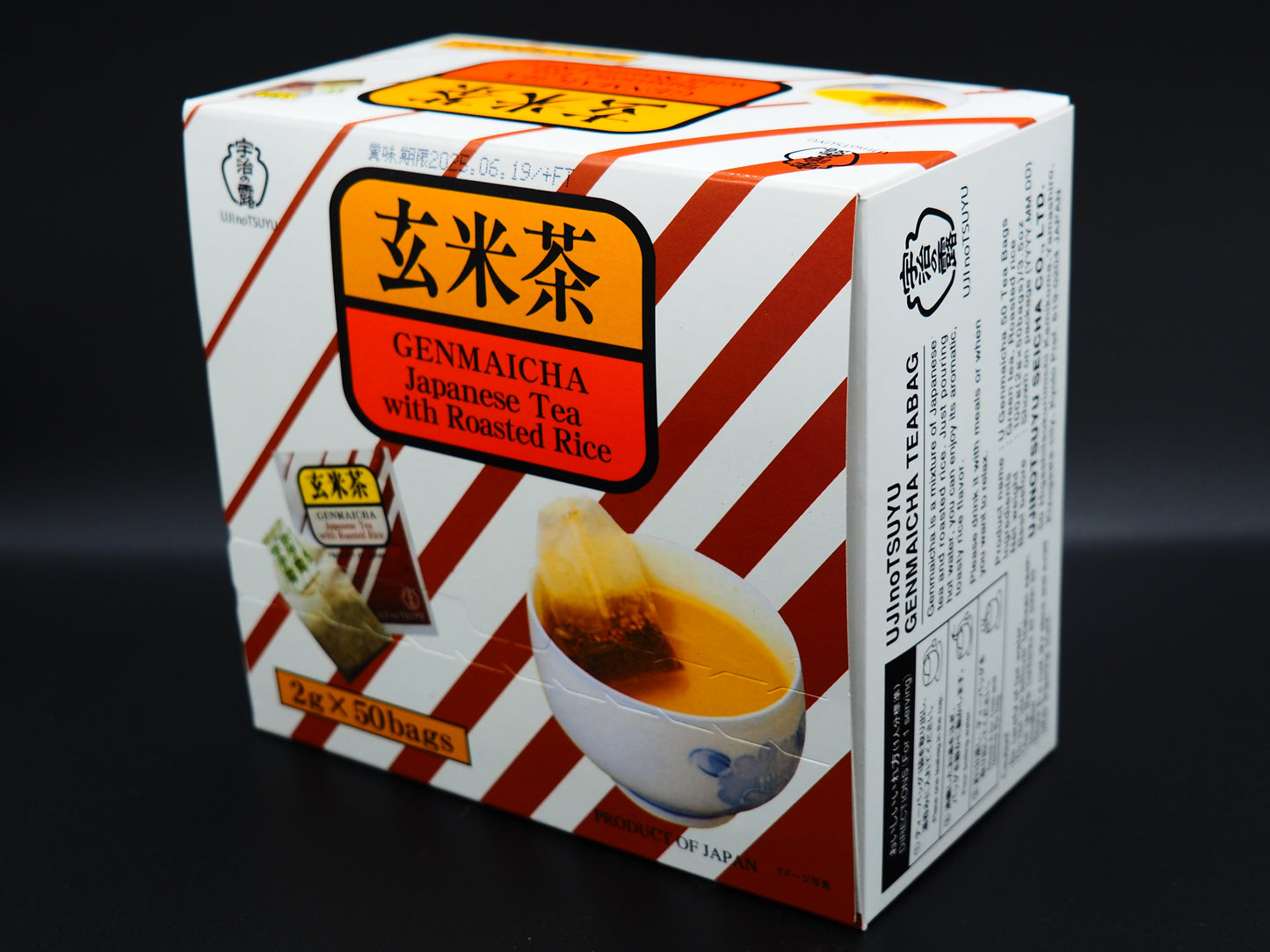 【UJI NO TSUYU】  BROWN RICE AND GREEN TEA BAG BALUE PACK 2gX50p