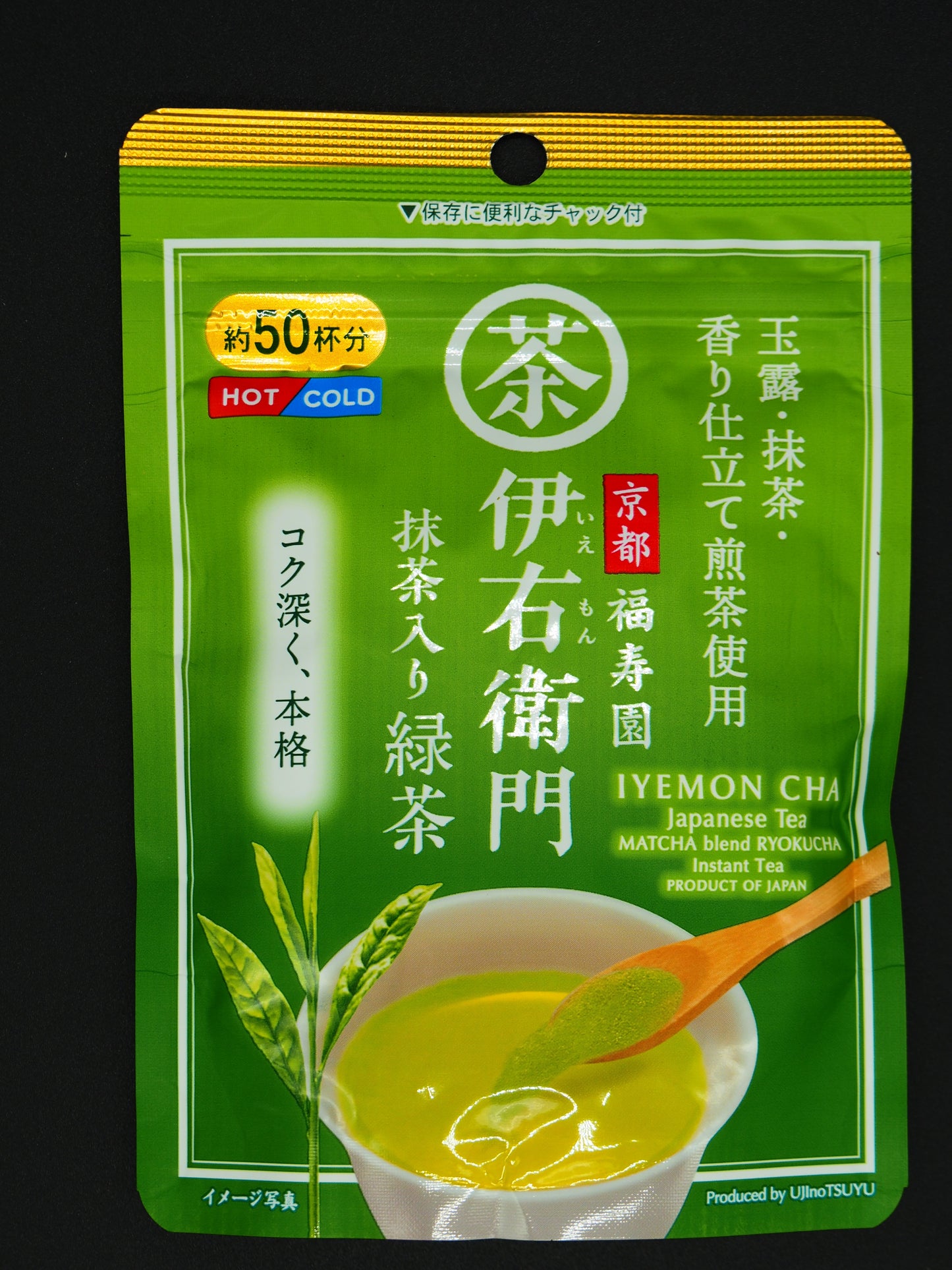 【UJI NO TSUYU】  GREEN TEA POWDER IYEMON   40g