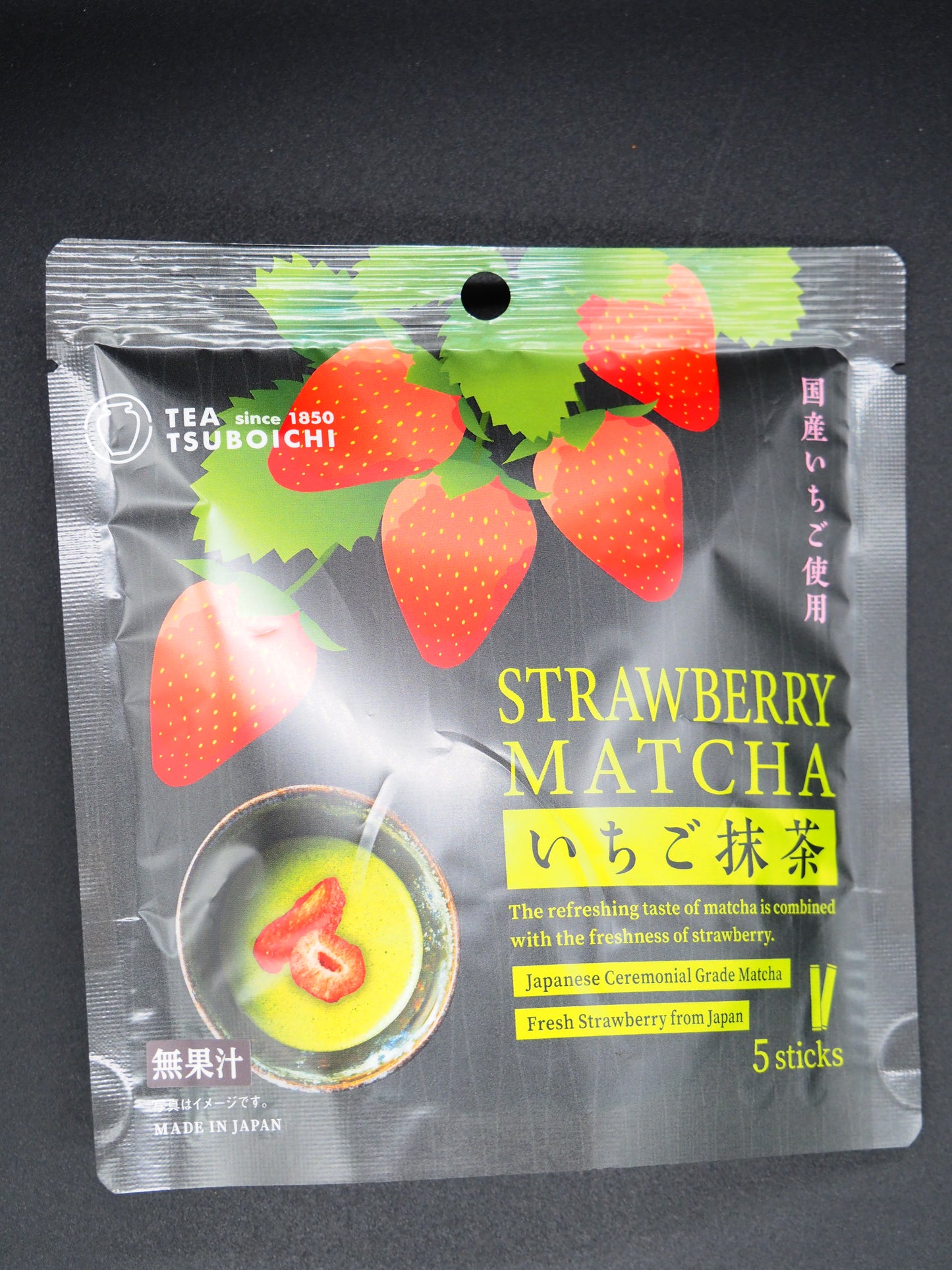 【TUBOICHI 】  STRAWBERRY MATCHA STICK 50g(5p)