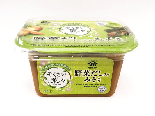 【YAMAGEN JOZO】  YAMAGEN  DASHI IRI MISO WITH VEGE BROTH 300g